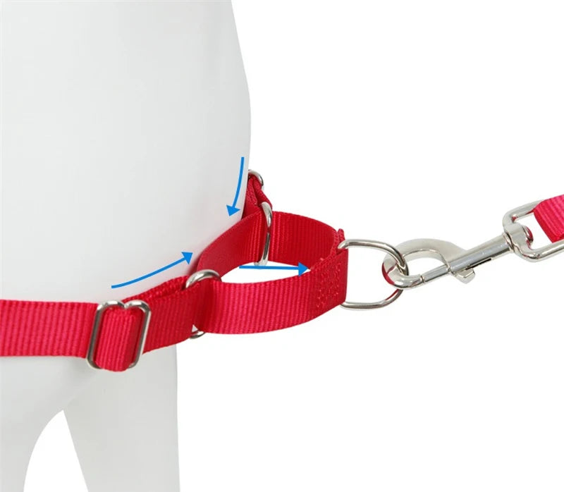 Medium Big Dogs Vest Harness Anti Break Solid Nylon Chest Traction Durable Husky Adjustable Walking Training Pet Accessories