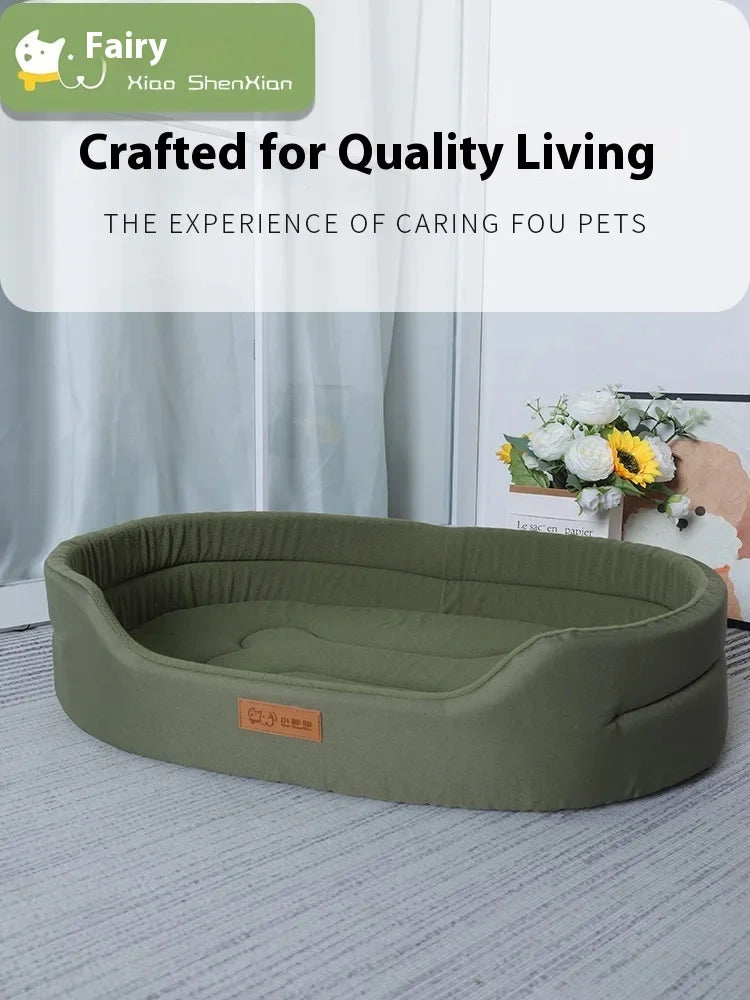 IN STOCK Dog Pet Beds Square Dog Bed For Large Size Dog Sofa Beds Bespoke Waterproof Anti-Mite Pet Bed Inner Pad Washable Kennel