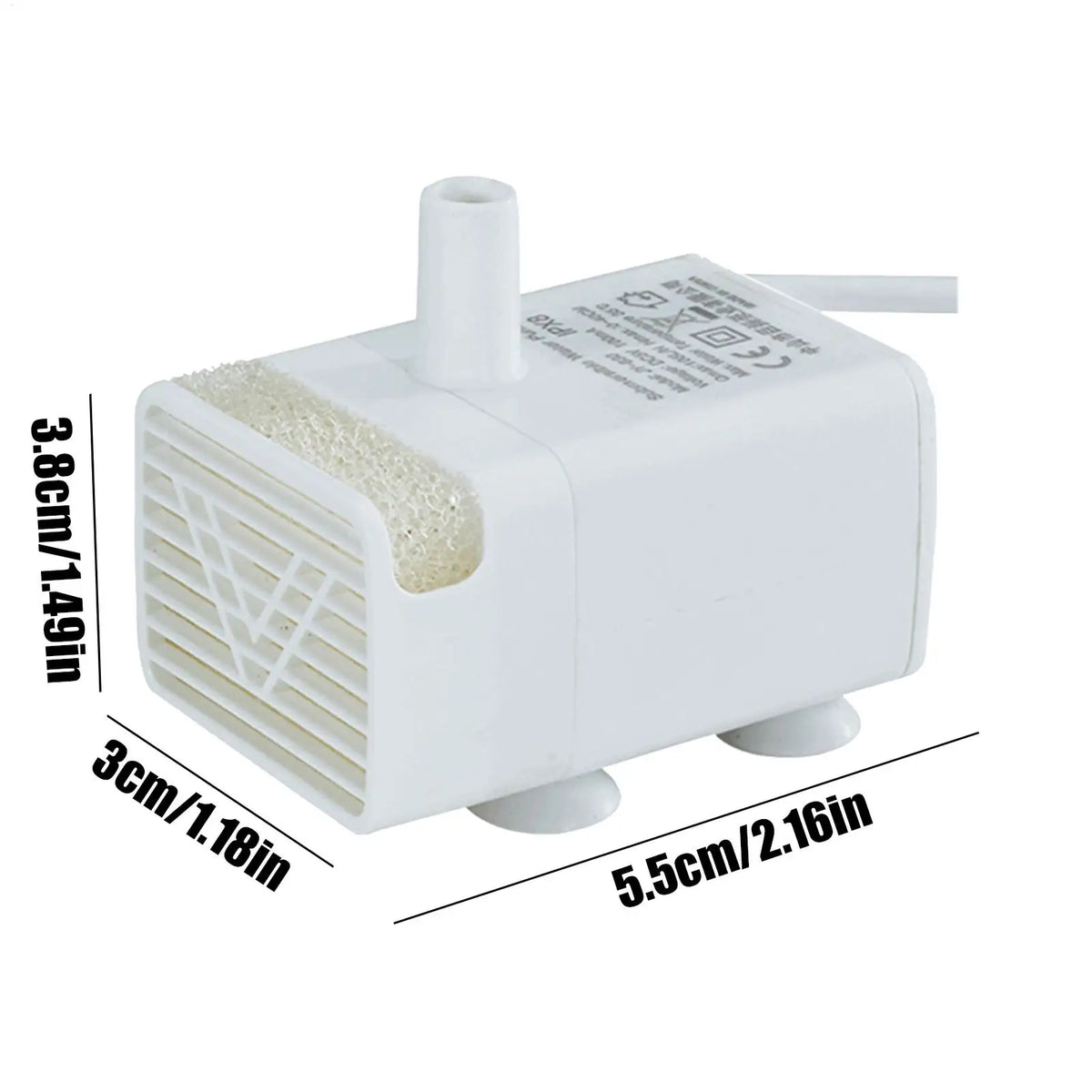 Pet Cat Water Fountain Pump Replacement Quiet Feeding Durable Safe Supplies for Drinking Dispenser Indoor Home Apartment