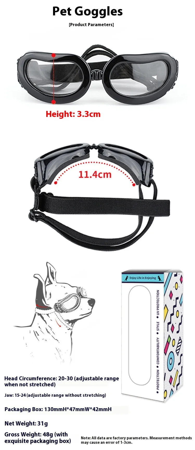 Pet Supplies Fashionable Cats Dogs Sunglasses Windproof Dustproof Pet Goggles Outdoor Travel Uv-protective Glasses Summer