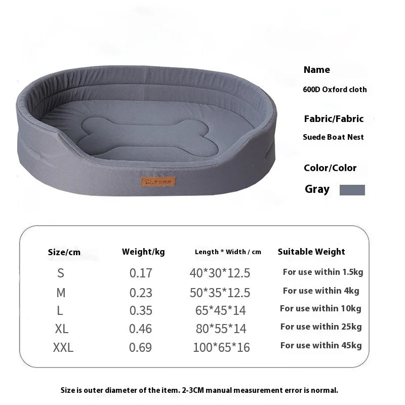 IN STOCK Dog Pet Beds Square Dog Bed For Large Size Dog Sofa Beds Bespoke Waterproof Anti-Mite Pet Bed Inner Pad Washable Kennel