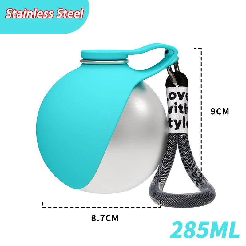 285/545ML Leak-Proof Feeder Dogs Bottle,Portable Dog Drinker 2-in-1 Silicon Lightweight Travel Pet Supplies