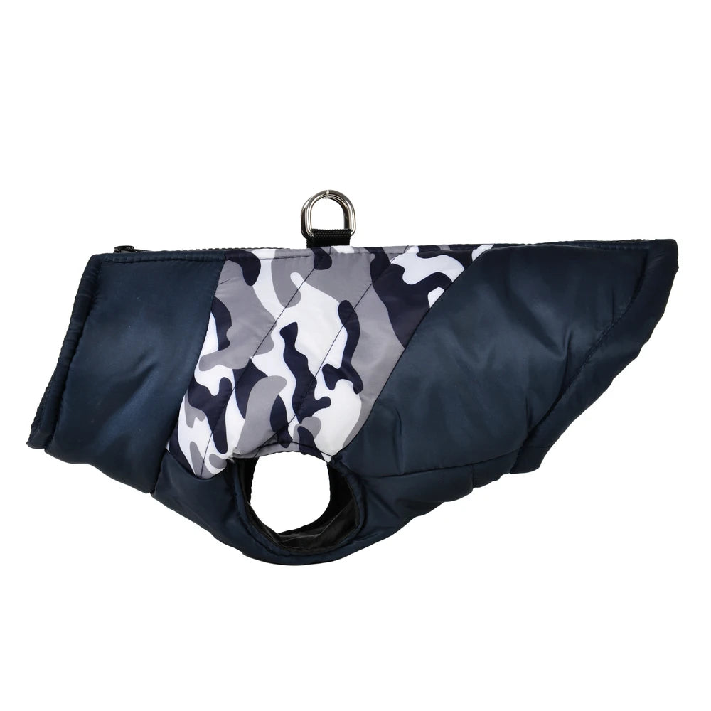 Outdoor Waterproof Dog Outfits For Small Medium Dogs Camouflage Print Warm Pet Vest For Winter Pets Coat Pug Yorkshire Jacket