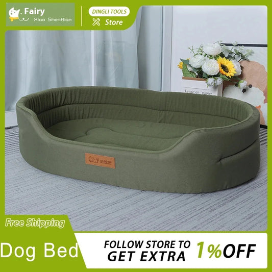 IN STOCK Dog Pet Beds Square Dog Bed For Large Size Dog Sofa Beds Bespoke Waterproof Anti-Mite Pet Bed Inner Pad Washable Kennel