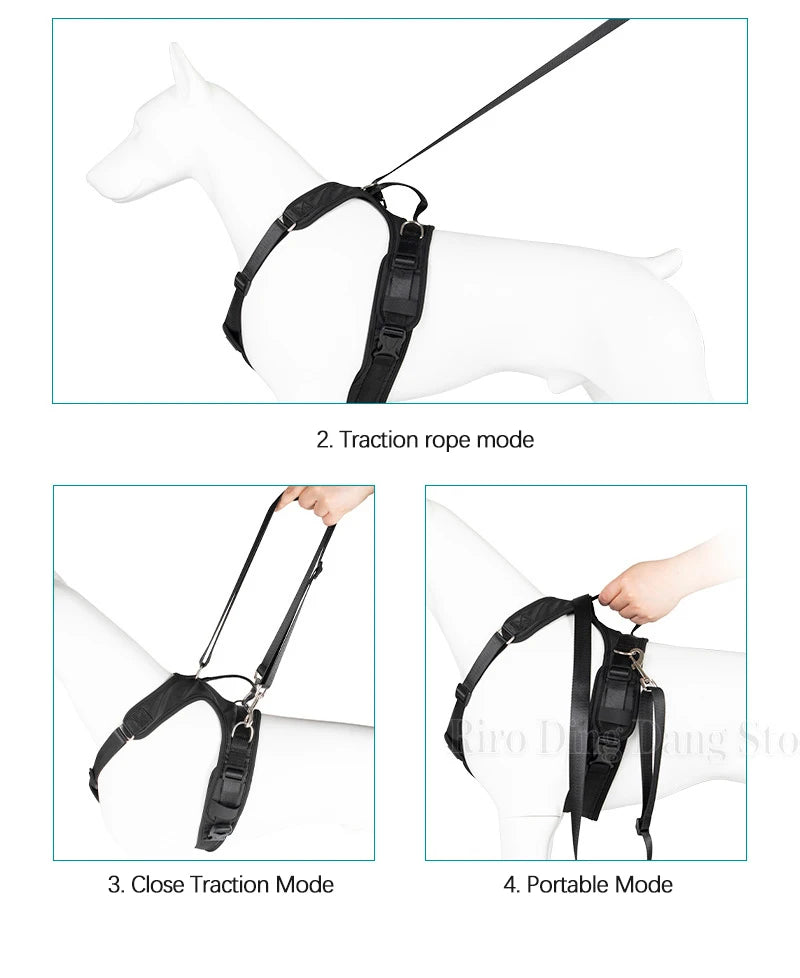 Auxiliary Belt For Disabled Dog Harness Vest Front Rear Legs Rehabilitation Traning Tool Aged Cat Assist In Walking Pet Supplies