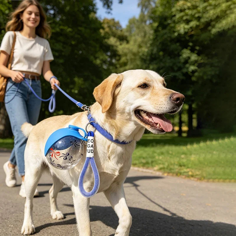 285/545ML Leak-Proof Feeder Dogs Bottle,Portable Dog Drinker 2-in-1 Silicon Lightweight Travel Pet Supplies
