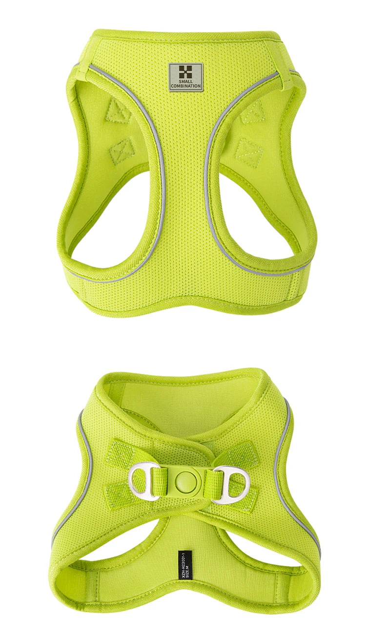 Dog Harness Leash Set for Small Medium Dog Adjustable Reflective Puppy Cat Harness Pet Vest Chihuahua Dachshund Outdoor Walking