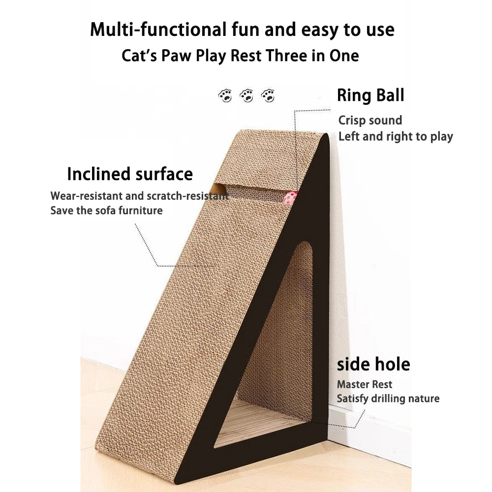 Cat Scratcher Cardboard Durable Furniture Protector for Indoor Kittens Cats Toys Gift & Pet Supplies