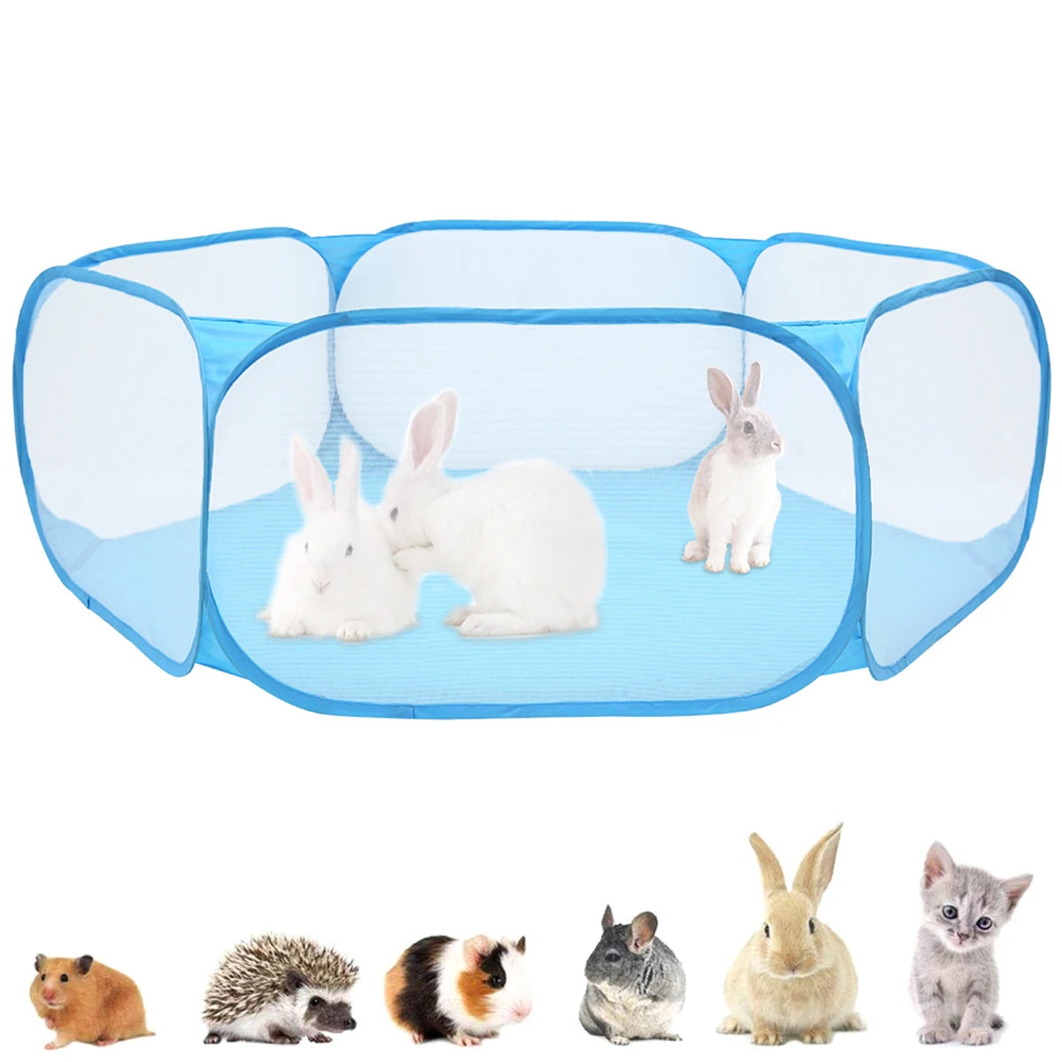 Portable Pet Playpen Cat Dog Cage Tent Playpen Folding Fence For Hamster Hedgehog Small Animals Breathable Puppy Outdoor Pet Hot