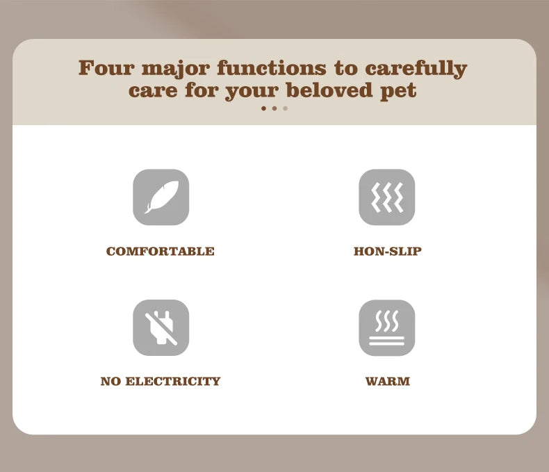 Self Heating Pet Pad, Extra Warm Thermal Dog Crate Pad Washable Anti-Slip Kennel Mat Pet Supplies for Medium Small Dogs and Cats