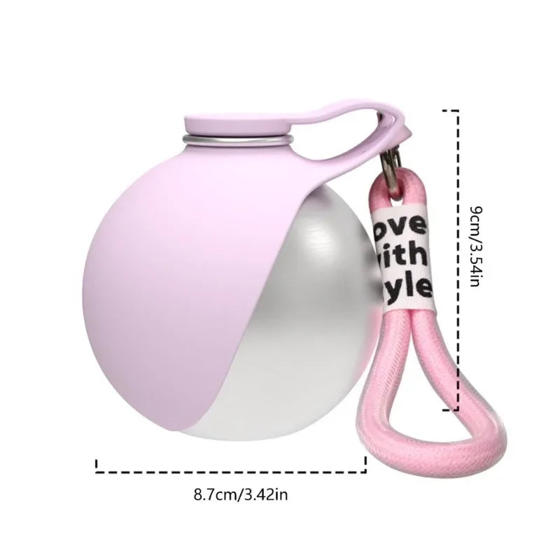 285ml 2-in-1 Portable Dog Drinker,Leak-Proof Feeder Dogs Bottle Compact Stainless Steel Silicon Pet Supplies for Outdoor Travel