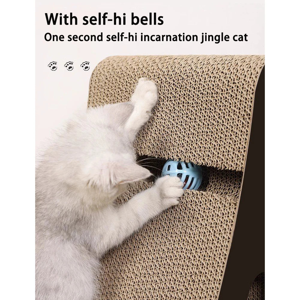 Cat Scratcher Cardboard Durable Furniture Protector for Indoor Kittens Cats Toys Gift & Pet Supplies