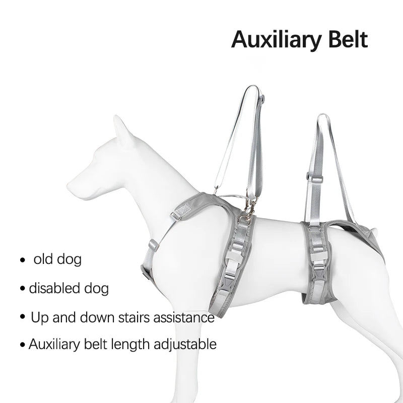 Auxiliary Belt For Disabled Dog Harness Vest Front Rear Legs Rehabilitation Traning Tool Aged Cat Assist In Walking Pet Supplies