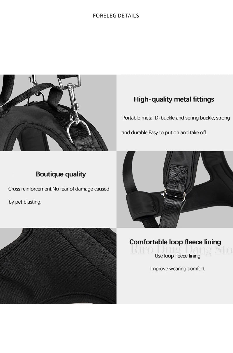 Auxiliary Belt For Disabled Dog Harness Vest Front Rear Legs Rehabilitation Traning Tool Aged Cat Assist In Walking Pet Supplies